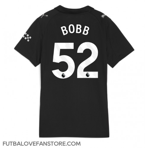 Manchester City Oscar Bobb #52 Vonkajší Ženy futbalový dres 2025-26 Krátky Rukáv Manchester City Oscar Bobb #52 Vonkajší Ženy futbalový dres 2025-26 Krátky Rukáv